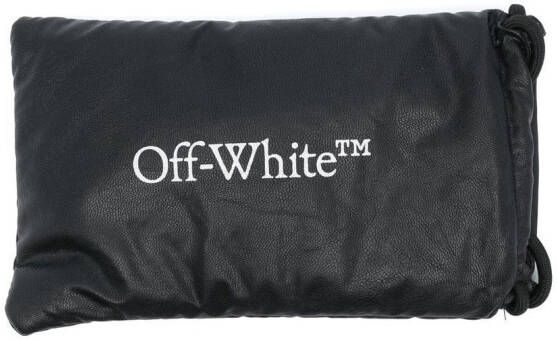 Off-White Eyewear Zonnebril met schildpadschild design Bruin