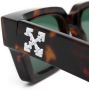 Off-White Eyewear Zonnebril met vierkant montuur Bruin - Thumbnail 3