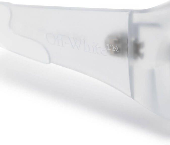 Off-White Zonnebril met vierkant montuur Grijs