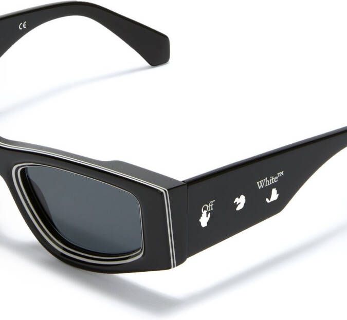 Off-White Eyewear Zonnebril met vierkant montuur Grijs