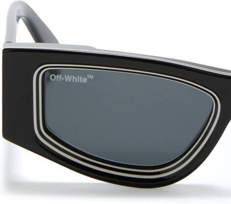 Off-White Eyewear Zonnebril met vierkant montuur Grijs