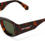 Off-White Eyewear Zonnebril met vierkant montuur Groen - Thumbnail 2