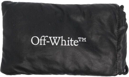 Off-White Zonnebril met vierkant montuur Zwart