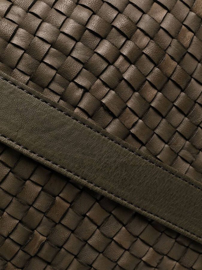 Officine Creative Draagtas met geweven-effect Groen