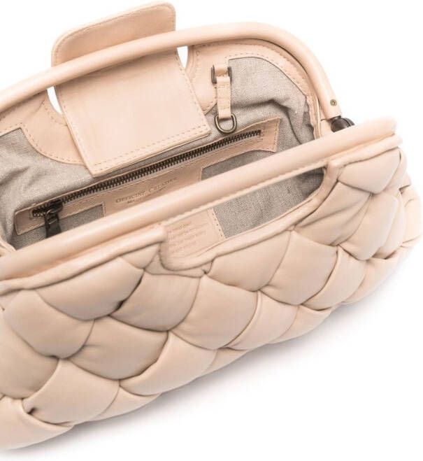 Officine Creative Helen leren shopper Beige