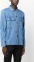 Officine Generale Denim overhemd Blauw - Thumbnail 3
