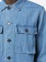Officine Generale Denim overhemd Blauw - Thumbnail 5