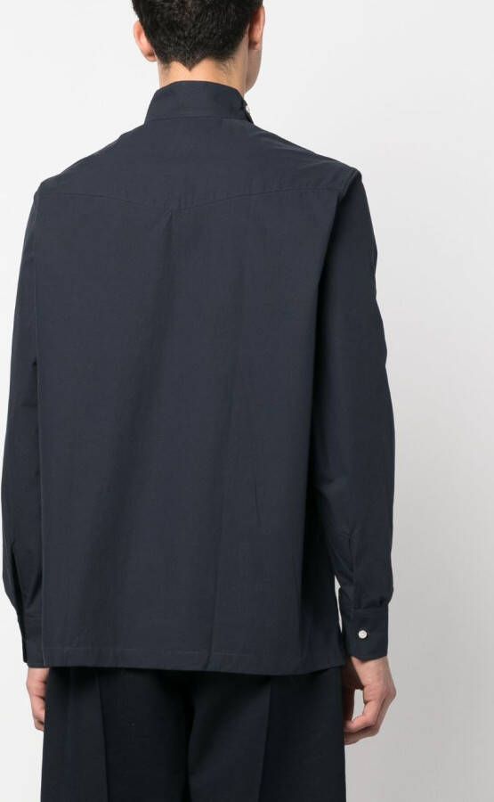 Officine Generale Katoenen overhemd Blauw