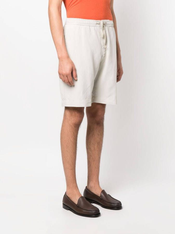 Officine Generale Phil shorts van lyocellmix Beige
