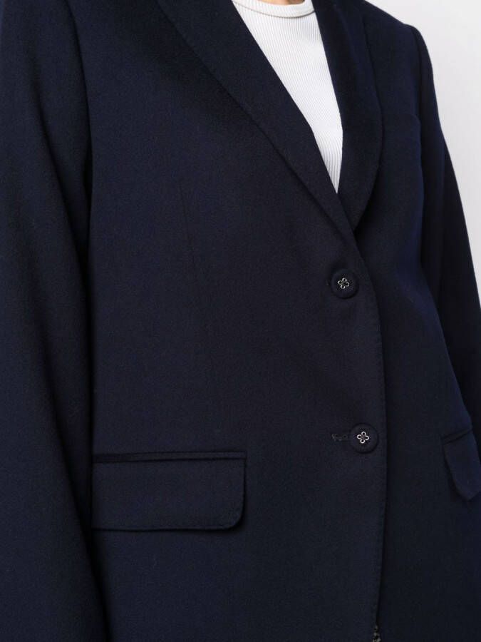 Officine Generale Wollen colbert Blauw