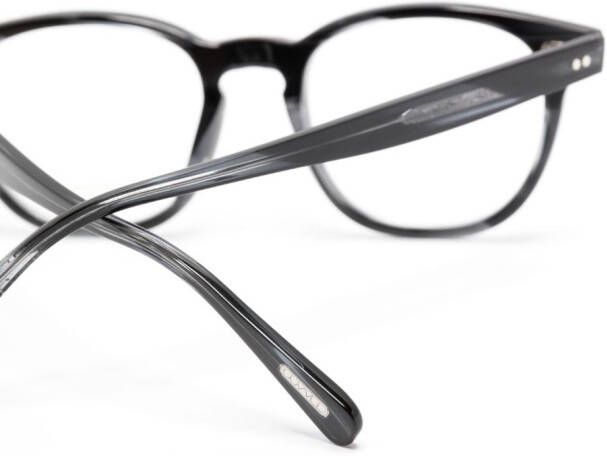 Oliver Peoples Bril met rond montuur Blauw