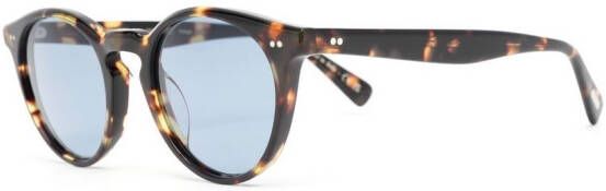 Oliver Peoples Bril met rond montuur Bruin