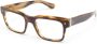 Oliver Peoples Bril met vierkant montuur Bruin - Thumbnail 2