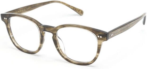 Oliver Peoples Bril met vierkant montuur Grijs