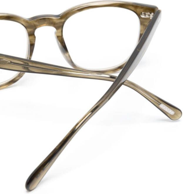 Oliver Peoples Bril met vierkant montuur Grijs