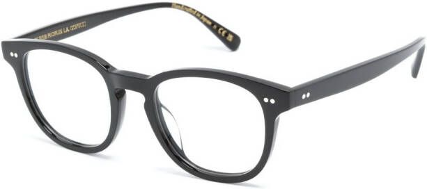 Oliver Peoples Bril met vierkant montuur Zwart