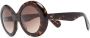 Oliver Peoples Dejeanne zonnebril met rond montuur Bruin - Thumbnail 2