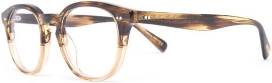 Oliver Peoples Desmon bril met rond montuur Beige