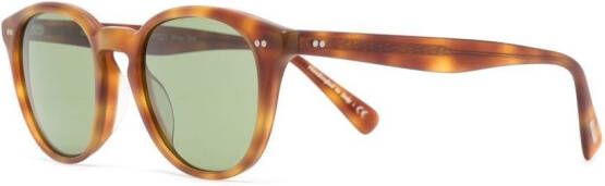 Oliver Peoples Desmon Sun zonnebril met rond montuur Bruin