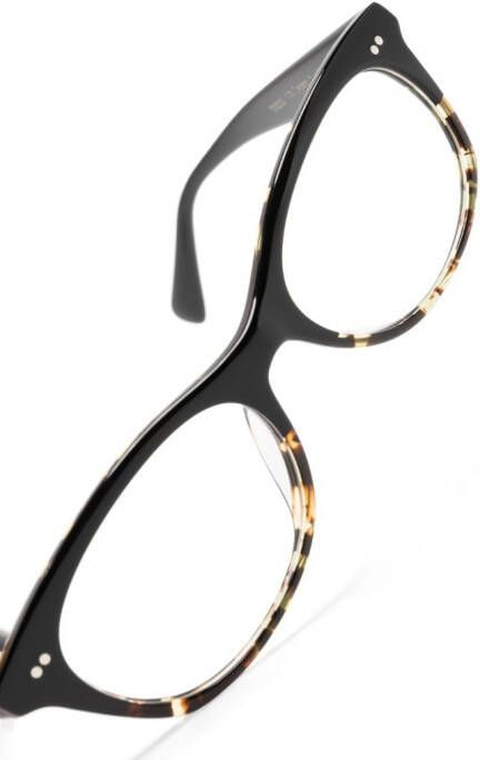 Oliver Peoples Dezerai bril met rechthoekig montuur Zwart