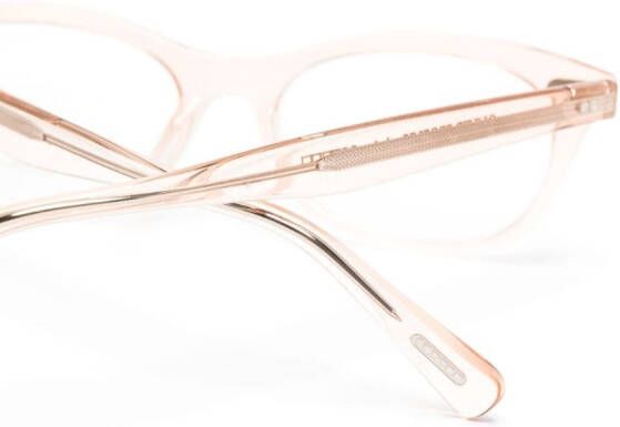 Oliver Peoples Zonnebril met rechthoekig montuur Roze