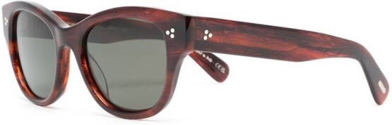 Oliver Peoples Eadie zonnebril met cat-eye montuur Bruin
