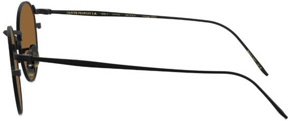 Oliver Peoples G. Ponti-4 zonnebril met rond montuur Zwart