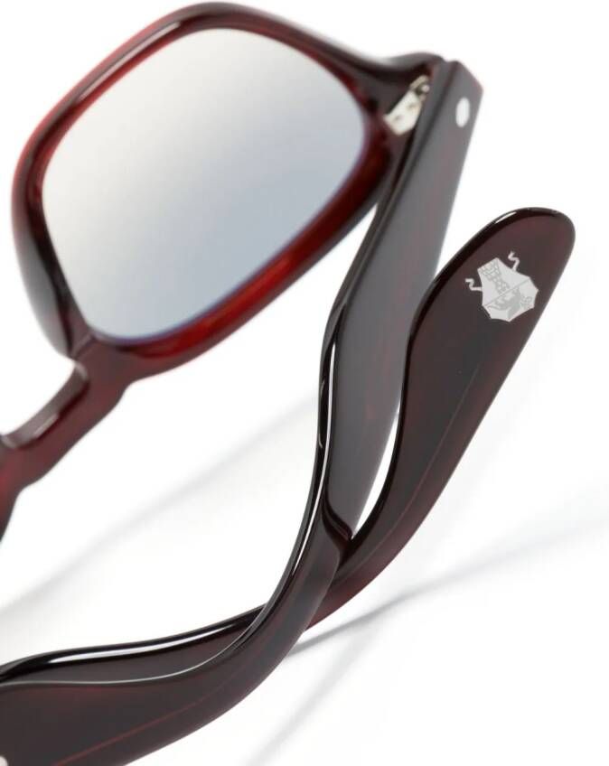 Oliver Peoples Bril met vierkant montuur Rood