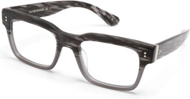 Oliver Peoples Hollins bril met vierkant montuur Grijs