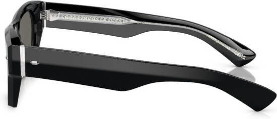 Oliver Peoples Kasdan zonnebril met rechthoekig montuur Zwart