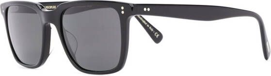Oliver Peoples Lachman Sun zonnebril met vierkant montuur Zwart