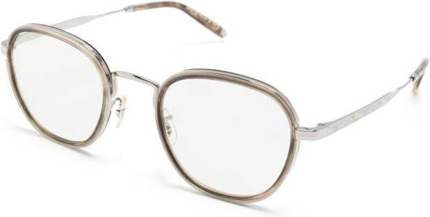 Oliver Peoples Lilletto-R bril met rond montuur Metallic