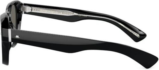 Oliver Peoples Maysen zonnebril met vierkant montuur Zwart