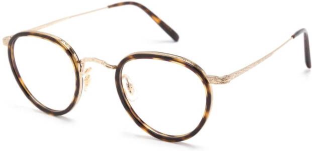Oliver Peoples MP-2 bril met rond montuur Bruin