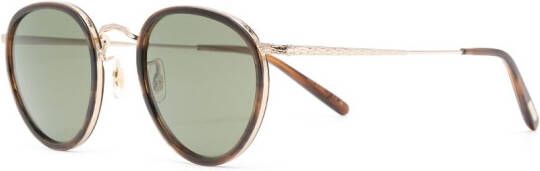 Oliver Peoples Mp-2 zonnebril met rond montuur Bruin