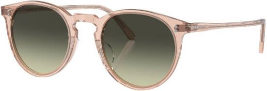 Oliver Peoples O'Malley zonnebril met rond montuur Bruin