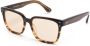 Oliver Peoples Parcell bril met vierkant montuur Bruin - Thumbnail 2