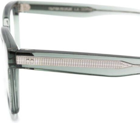 Oliver Peoples Parcell bril met vierkant montuur Groen