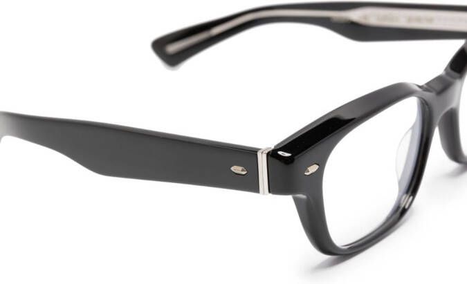 Oliver Peoples Bril met rechthoekig montuur Zwart