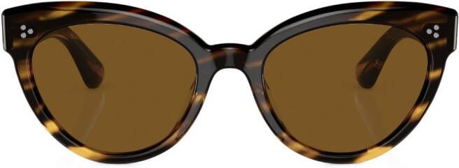Oliver Peoples Roella zonnebril met kattenoog montuur Zwart