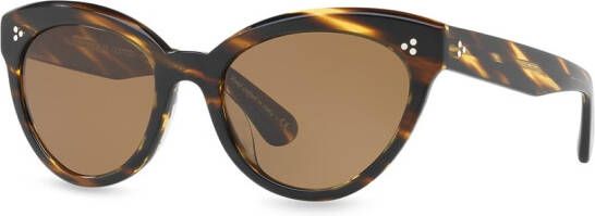 Oliver Peoples Roella zonnebril met kattenoog montuur Zwart
