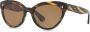Oliver Peoples Roella zonnebril met kattenoog montuur Zwart - Thumbnail 3