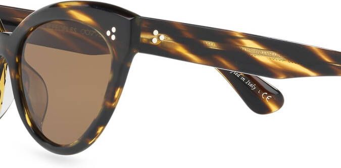 Oliver Peoples Roella zonnebril met kattenoog montuur Zwart
