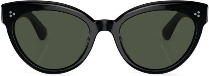 Oliver Peoples Roella zonnebril met kattenoog montuur Zwart