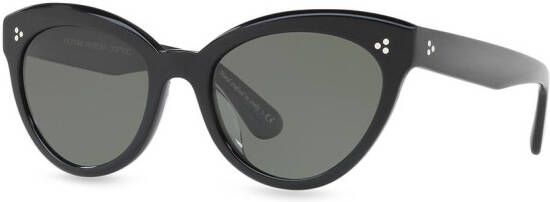 Oliver Peoples Roella zonnebril met kattenoog montuur Zwart