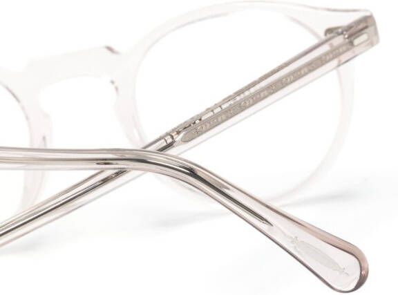 Oliver Peoples Romare bril met rond montuur Beige