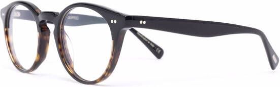 Oliver Peoples Romare bril met rond montuur Zwart