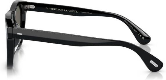 Oliver Peoples Rorke zonnebril met vierkant montuur Zwart