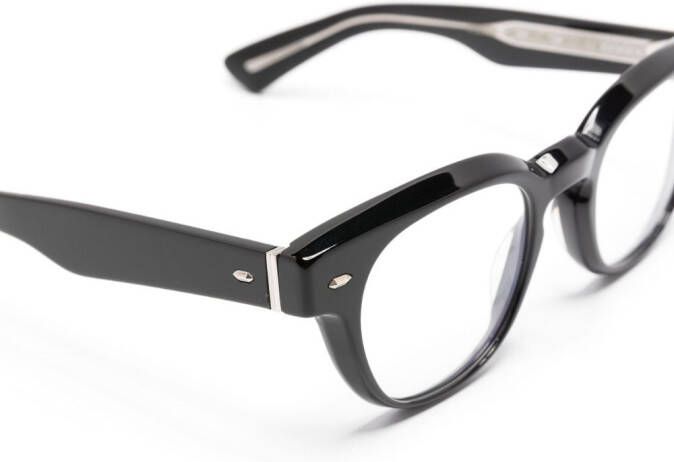 Oliver Peoples Bril met rond montuur Zwart