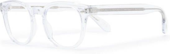 Oliver Peoples Sheldrake bril met rond montuur Beige